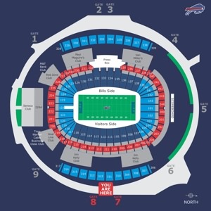 Ralph Wilson Stadium Seating Chart For