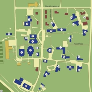 Tennessee State University Campus Map Illustration - Mapformation